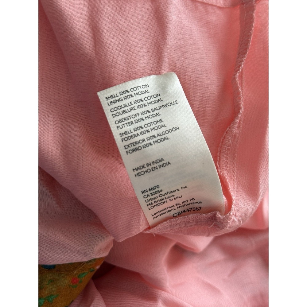 Anthropologie NWT Tiered True Dress Small Patchwork Colorblock‎ Floral Midi Boho - Picture 8 of 10